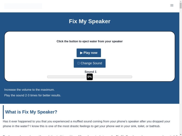 fixmyspeakerr.com